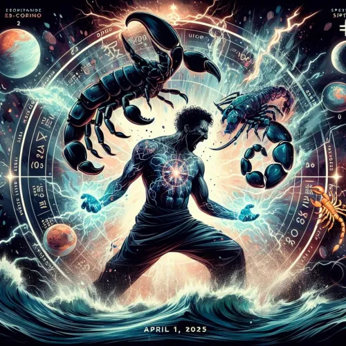 How does Scorpio rising modify core traits?